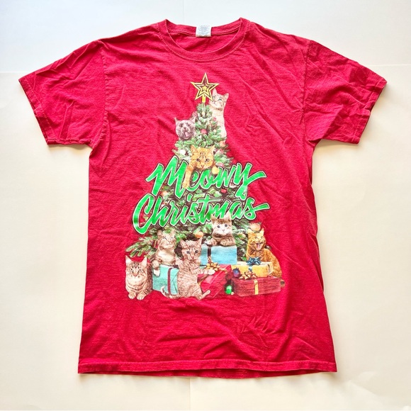 Dec 25 Other - Dec 25th Red Meowy Catmas Christmas shirt medium